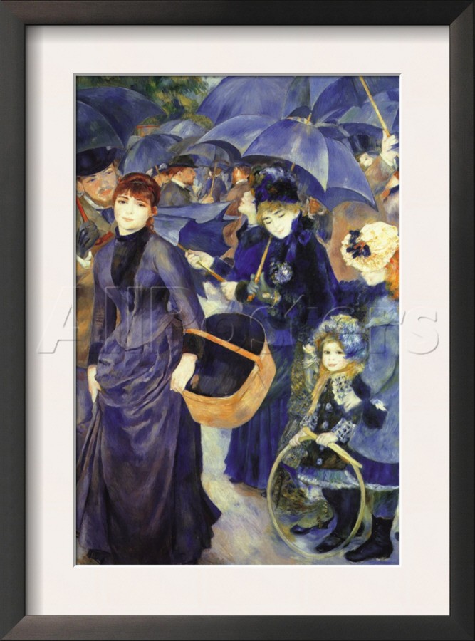 Les Para Pluies - Pierre Auguste Renoir Painting